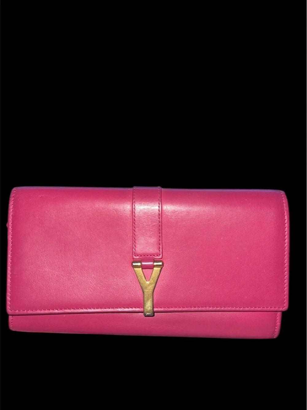 Yves Saint Laurent Pink Leather Women's Wallet